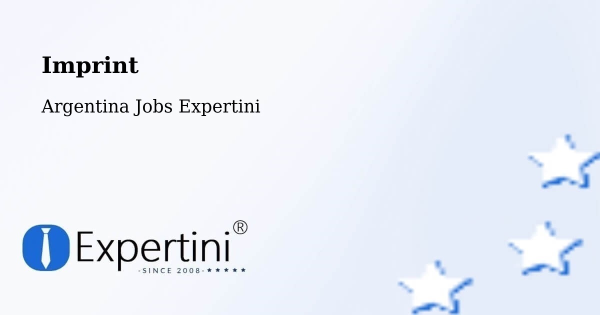 Imprint – Picún Leufú - Argentina Jobs Expertini